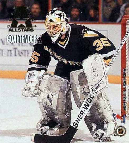 1992-93 Tom Barrasso Game Issue Pittsburgh Penguins Jersey