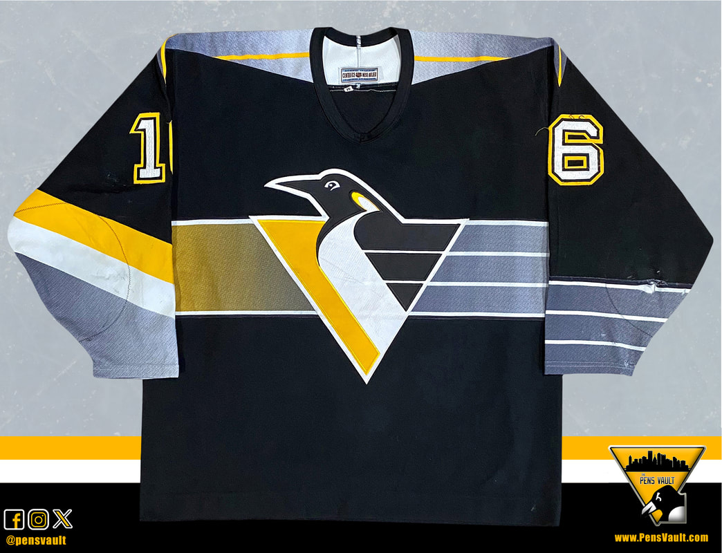 1991-92 Pittsburgh Penguins Home (White) Set 1 Game Worn Jerseys 