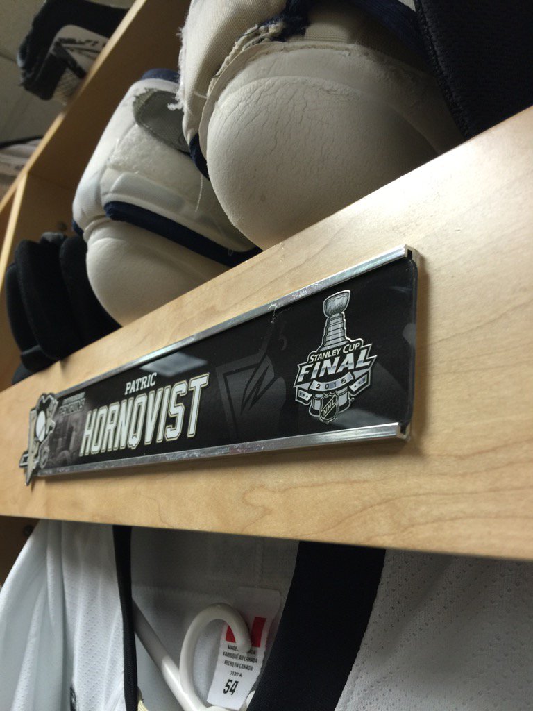 Kael Mouillierat 2016 Stanley Cup Finals Locker Room Nameplate